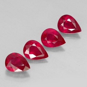 Achetez naturel ct rouge rubis gems, en forme de poire, en provenance madagascar chez gemselect. en stock, livraison internationale!