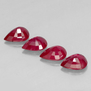Achetez naturel ct rouge rubis gems, en forme de poire, en provenance madagascar chez gemselect. en stock, livraison internationale!