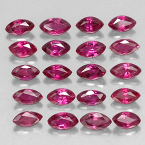 Achetez naturel ct rouge rubis gems, marquise, en provenance thaïlande chez gemselect. en stock, livraison internationale!