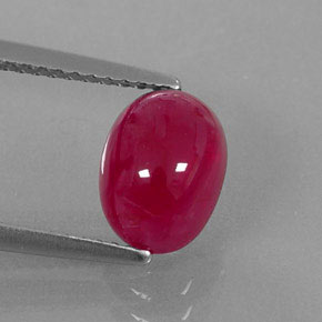 Rubis rouge naturelle transparent, 3,30 ct, transparent / translucide