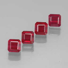 Achetez naturel ct rouge rubis gems, taille émeraude, en provenance madagascar chez gemselect. en stock, livraison internationale!