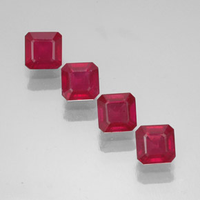 Achetez naturel ct rouge rubis gems, taille émeraude, en provenance madagascar chez gemselect. en stock, livraison internationale!
