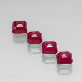 Achetez naturel ct rouge rubis gems, taille émeraude, en provenance madagascar chez gemselect. en stock, livraison internationale!