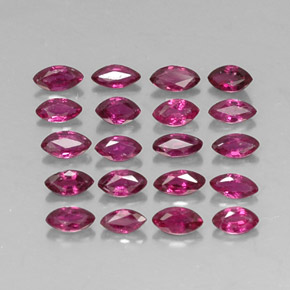 Achetez naturel ct rouge rubis gems, marquise, en provenance thaïlande chez gemselect. en stock, livraison internationale!