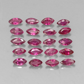 Achetez naturel ct rouge rubis gems, marquise, en provenance thaïlande chez gemselect. en stock, livraison internationale!