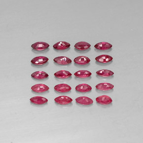 Achetez naturel ct rouge rubis gems, marquise, en provenance thaïlande chez gemselect. en stock, livraison internationale!