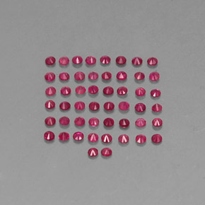 Achetez naturel ct rouge rubis gems, coupe roude, en provenance myanmar (birmanie) chez gemselect. en stock, livraison internationale!