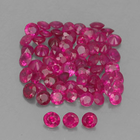 Achetez naturel ct rouge rubis gems, coupe roude, en provenance myanmar (birmanie) chez gemselect. en stock, livraison internationale!