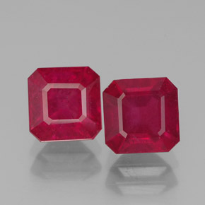 Achetez naturel ct rouge rubis gems, taille émeraude, en provenance madagascar chez gemselect. en stock, livraison internationale!