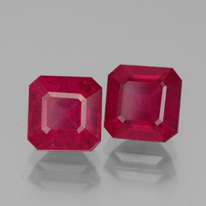 Achetez naturel ct rouge rubis gems, taille émeraude, en provenance madagascar chez gemselect. en stock, livraison internationale!