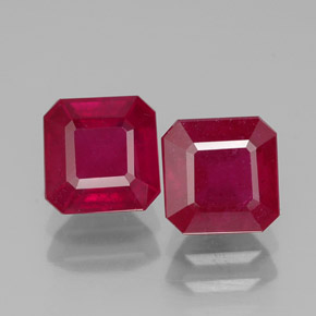 Achetez naturel ct rouge rubis gems, taille émeraude, en provenance madagascar chez gemselect. en stock, livraison internationale!