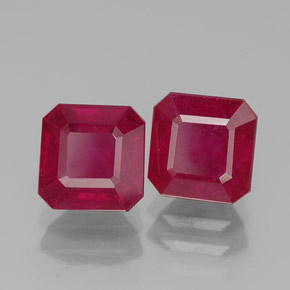 Achetez naturel ct rouge rubis gems, taille émeraude, en provenance madagascar chez gemselect. en stock, livraison internationale!