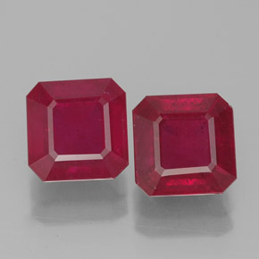 Achetez naturel ct rouge rubis gems, taille émeraude, en provenance madagascar chez gemselect. en stock, livraison internationale!