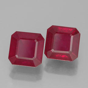 Achetez naturel ct rouge rubis gems, taille émeraude, en provenance madagascar chez gemselect. en stock, livraison internationale!