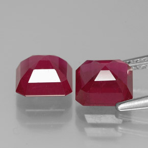 Achetez naturel ct rouge rubis gems, taille émeraude, en provenance madagascar chez gemselect. en stock, livraison internationale!