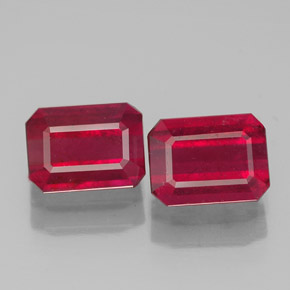Achetez naturel ct rouge rubis gems, taille émeraude, en provenance madagascar chez gemselect. en stock, livraison internationale!