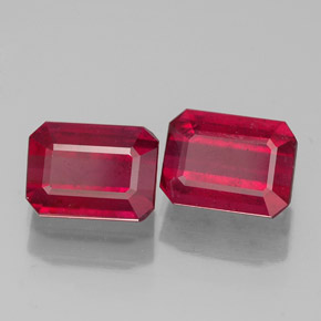 Achetez naturel ct rouge rubis gems, taille émeraude, en provenance madagascar chez gemselect. en stock, livraison internationale!