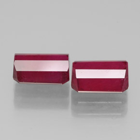 Achetez naturel ct rouge rubis gems, taille émeraude, en provenance madagascar chez gemselect. en stock, livraison internationale!