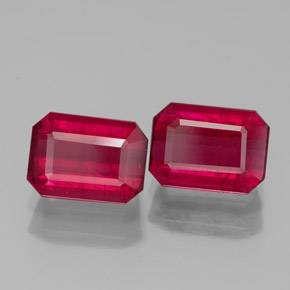 Achetez naturel ct rouge rubis gems, taille émeraude, en provenance madagascar chez gemselect. en stock, livraison internationale!