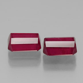 Achetez naturel ct rouge rubis gems, taille émeraude, en provenance madagascar chez gemselect. en stock, livraison internationale!