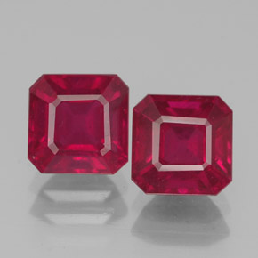 Achetez naturel ct rouge rubis gems, taille émeraude, en provenance madagascar chez gemselect. en stock, livraison internationale!