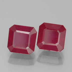 Achetez naturel ct rouge rubis gems, taille émeraude, en provenance madagascar chez gemselect. en stock, livraison internationale!