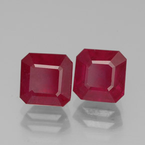 Achetez naturel ct rouge rubis gems, taille émeraude, en provenance madagascar chez gemselect. en stock, livraison internationale!