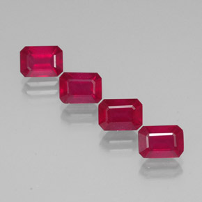 Achetez naturel ct rouge rubis gems, taille émeraude, en provenance madagascar chez gemselect. en stock, livraison internationale!