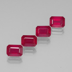Achetez naturel ct rouge rubis gems, taille émeraude, en provenance madagascar chez gemselect. en stock, livraison internationale!