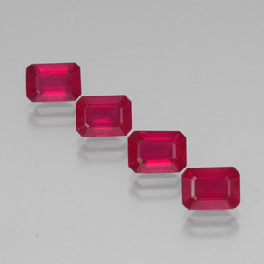 Achetez naturel ct rouge rubis gems, taille émeraude, en provenance madagascar chez gemselect. en stock, livraison internationale!