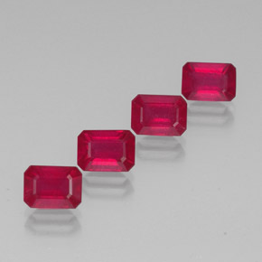 Achetez naturel ct rouge rubis gems, taille émeraude, en provenance madagascar chez gemselect. en stock, livraison internationale!