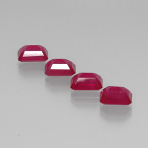 Achetez naturel ct rouge rubis gems, taille émeraude, en provenance madagascar chez gemselect. en stock, livraison internationale!