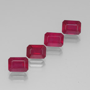 Achetez naturel ct rouge rubis gems, taille émeraude, en provenance madagascar chez gemselect. en stock, livraison internationale!