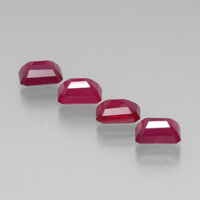 Achetez naturel ct rouge rubis gems, taille émeraude, en provenance madagascar chez gemselect. en stock, livraison internationale!