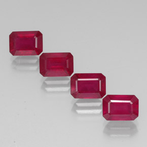 Achetez naturel ct rouge rubis gems, taille émeraude, en provenance madagascar chez gemselect. en stock, livraison internationale!