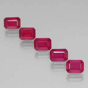 Achetez naturel ct rouge rubis gems, taille émeraude, en provenance madagascar chez gemselect. en stock, livraison internationale!