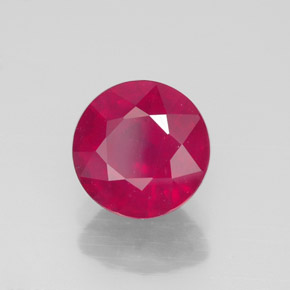 Rubis rouge naturelle coupe roude, 1,90 ct, VS-SI