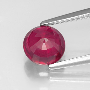 Rubis rouge naturelle coupe roude, 1,98 ct, VS-SI