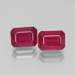 Achetez naturel ct rouge rubis gems, taille émeraude, en provenance madagascar chez gemselect. en stock, livraison internationale!