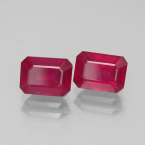 Achetez naturel ct rouge rubis gems, taille émeraude, en provenance madagascar chez gemselect. en stock, livraison internationale!