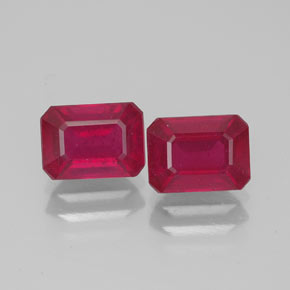 Achetez naturel ct rouge rubis gems, taille émeraude, en provenance madagascar chez gemselect. en stock, livraison internationale!
