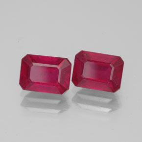 Achetez naturel ct rouge rubis gems, taille émeraude, en provenance madagascar chez gemselect. en stock, livraison internationale!