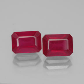 Achetez naturel ct rouge rubis gems, taille émeraude, en provenance madagascar chez gemselect. en stock, livraison internationale!