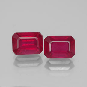 Achetez naturel ct rouge rubis gems, taille émeraude, en provenance madagascar chez gemselect. en stock, livraison internationale!