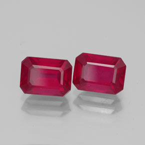 Achetez naturel ct rouge rubis gems, taille émeraude, en provenance madagascar chez gemselect. en stock, livraison internationale!