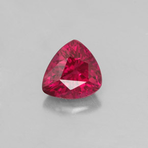 Rubis rouge naturelle trillion, 0,61 ct, SI