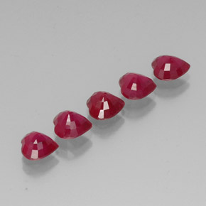 Achetez naturel ct rouge rubis gems, forme de coeur, en provenance madagascar chez gemselect. en stock, livraison internationale!