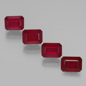 Achetez naturel ct rouge rubis gems, taille émeraude, en provenance madagascar chez gemselect. en stock, livraison internationale!