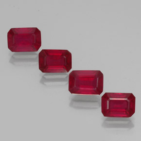 Achetez naturel ct rouge rubis gems, taille émeraude, en provenance madagascar chez gemselect. en stock, livraison internationale!