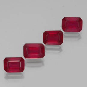Achetez naturel ct rouge rubis gems, taille émeraude, en provenance madagascar chez gemselect. en stock, livraison internationale!